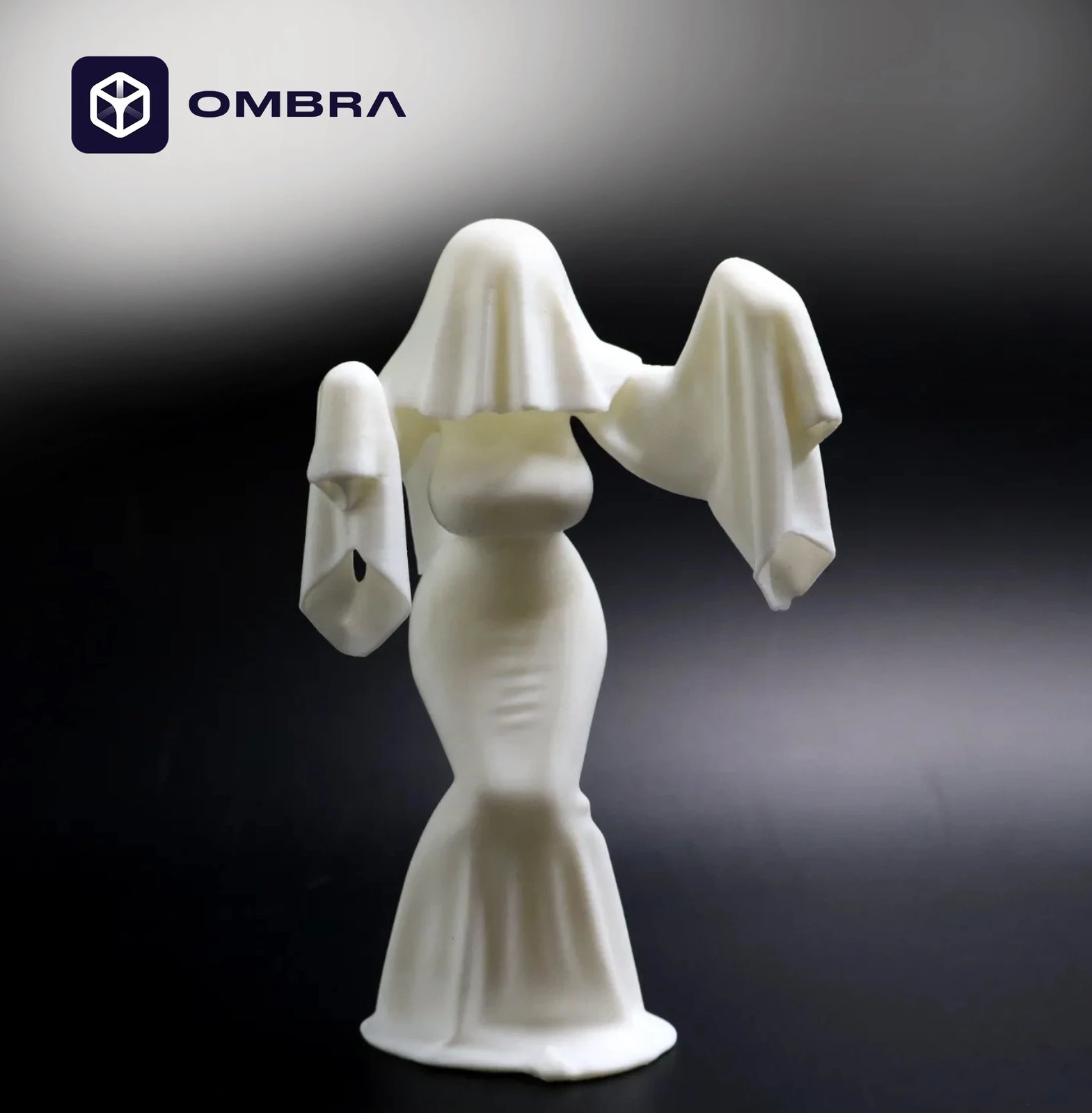 Figurë Dekorative "Statujë" (Ghost Woman) - e bardhë