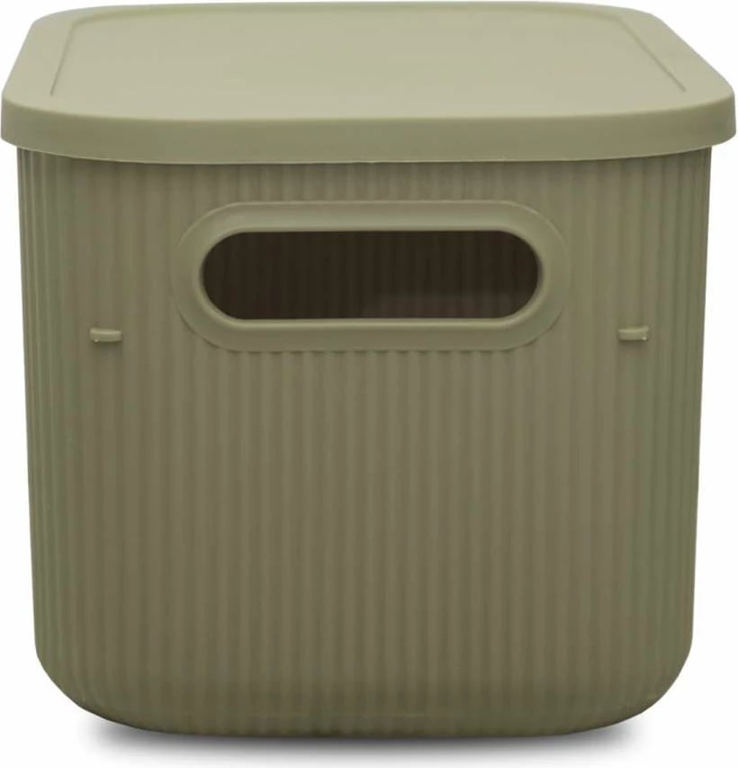 Kuti plastike për organizim, ngjyrë e gjelbër e çelët, Evila Originals, 241782, 6.2L
