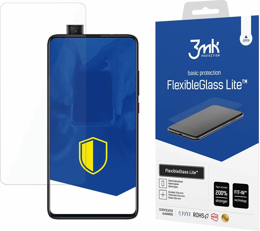 Xham hibrid për ekran, 3mk Protection FlexibleGlass Lite, për Xiaomi Mi 9T
