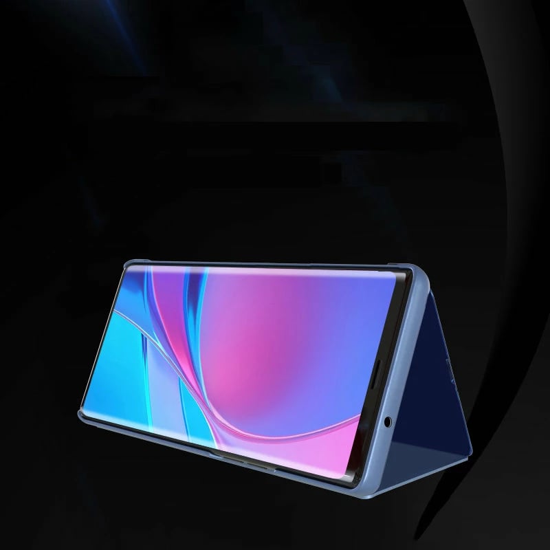 Mbështjellës Hurtel Clear View për Samsung Galaxy A22 4G, i zi, me kapak