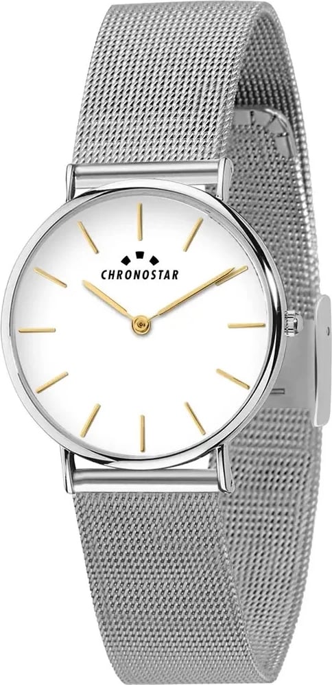 Orë dore CHRONOSTAR R3753252525 për femra, argjendtë