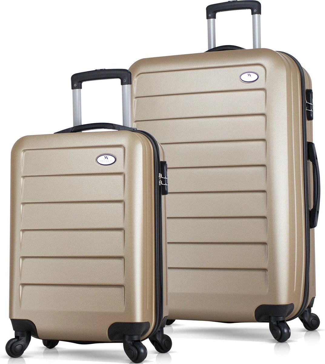 Set valixhesh (2 copë), ngjyrë ari, Zoozie Bags, 6448