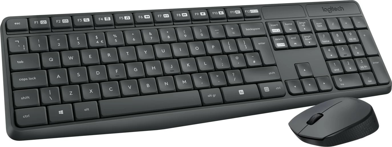 Tastierë dhe Maus Logitech MK235, Wireless, RF, Gri