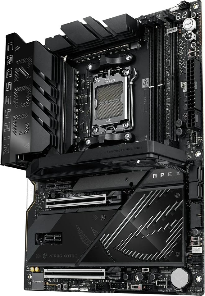 Pllakë amë ASUS ROG CROSSHAIR X870E APEX, Socket AM5, ATX, e zezë Pllakë amë ASUS ROG CROSSHAIR X870E APEX, Socket AM5, ATX, e zezë