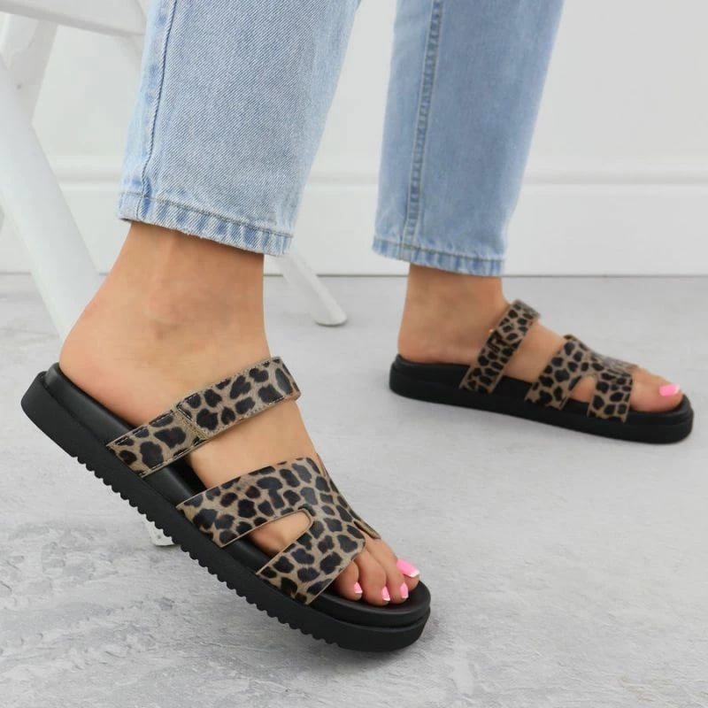 Papuqe femra Vinceza 17401, bezhë leopard