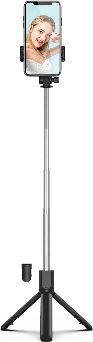 Selfie stick Hurtel WRY1S me tripod, për telefon, 67 cm, e zezë