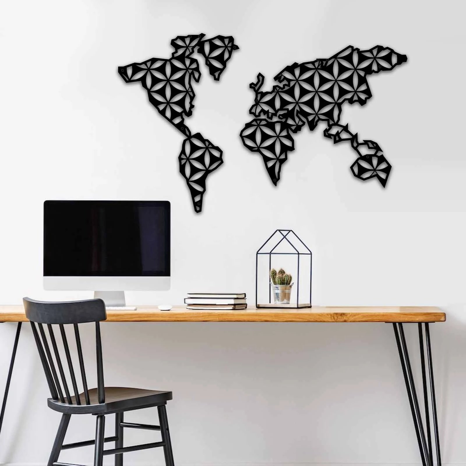 Aksesor dekorativ metalik për mur, Wallity, MT - 010