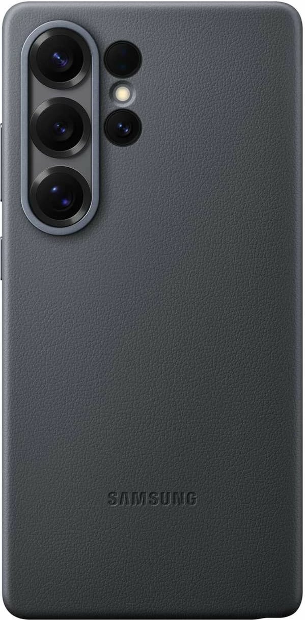 Mbështjellës Samsung KindSuit EF-VS938PBEGWW për Galaxy S25 Ultra, lëkurë ekologjike, zi