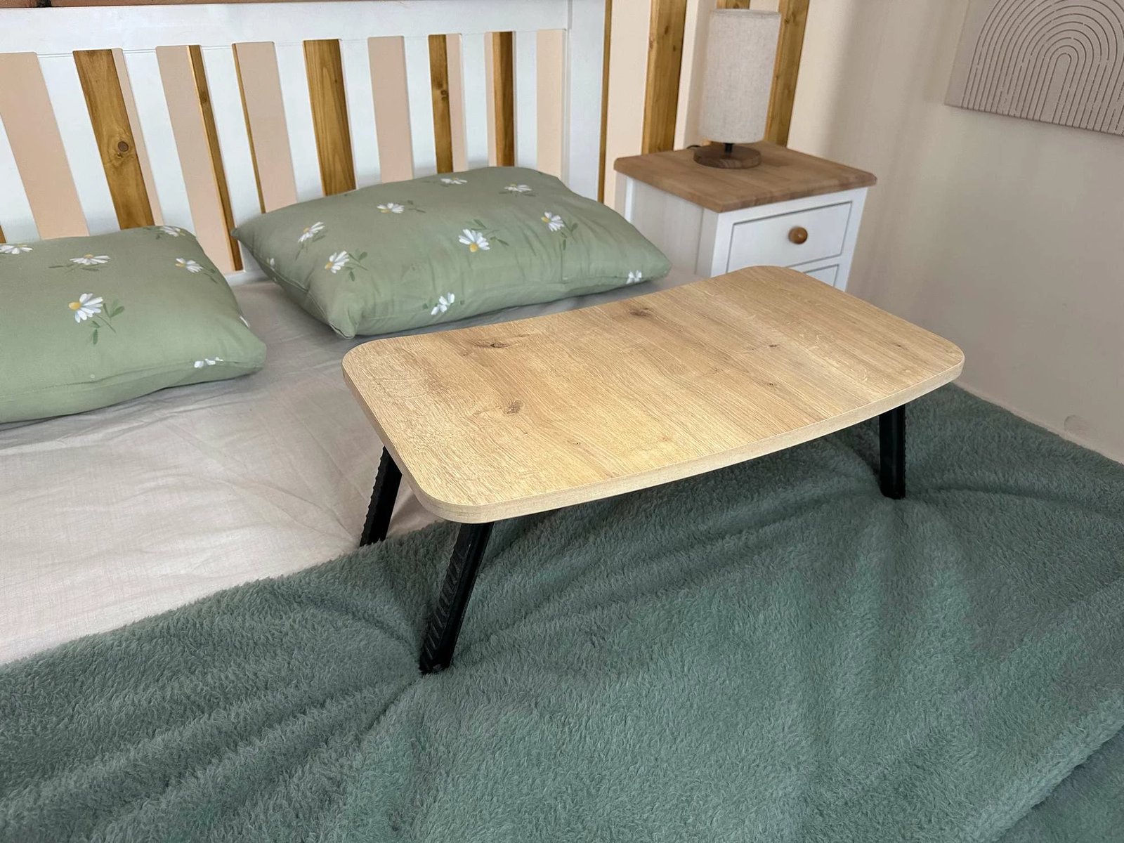 Tavolinë laptopi për qëndrim në këmbë, Hanah Home Milton, ngjyrë lisi safir