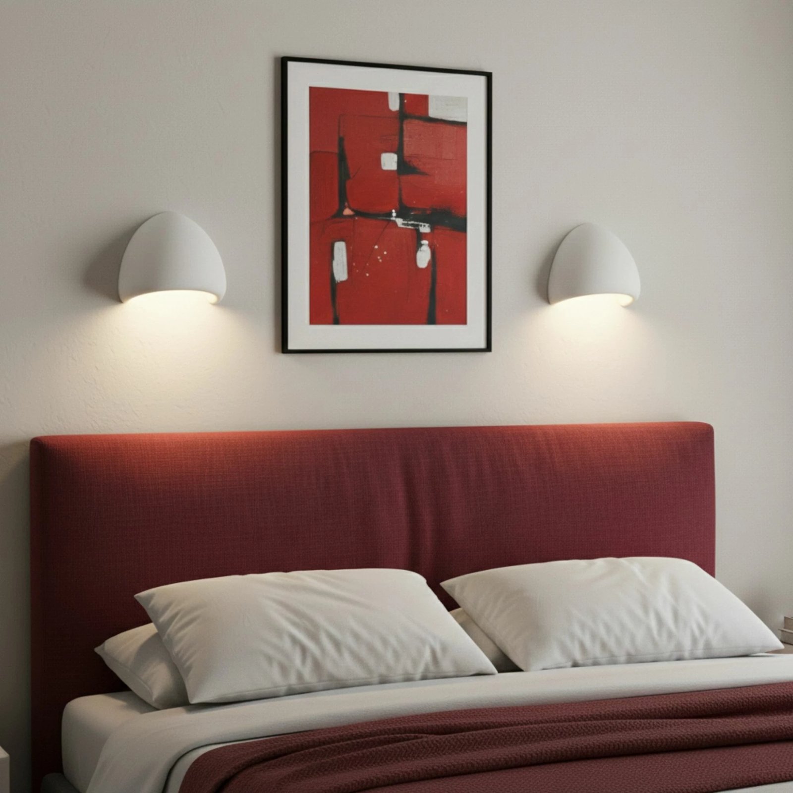 Llambë muri Opviq, LORE-M-LUNA, e bardhë