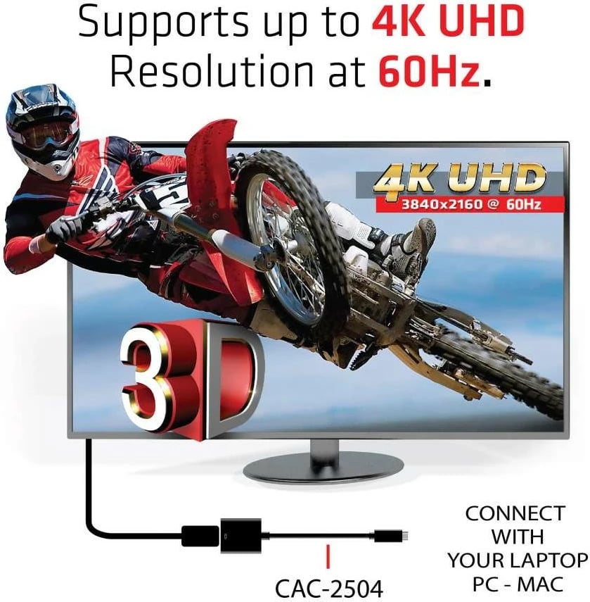 Adapter USB-C Club3D HDMI 2.0 UHD HDR, 0.15m, i zi