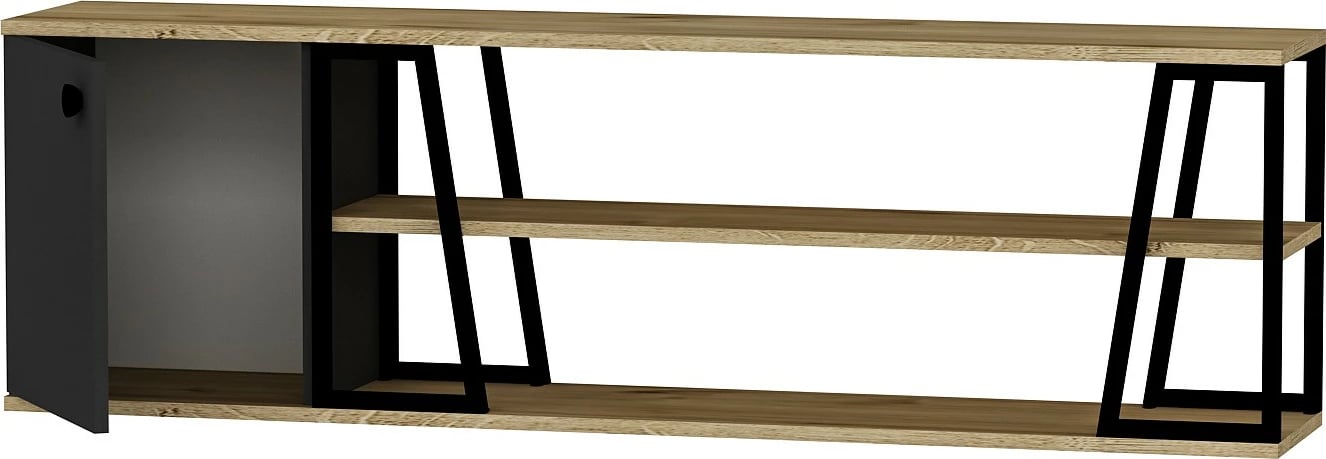 Komodë TV Hanah Home, Lissa Dolapli, e zezë, sapphire