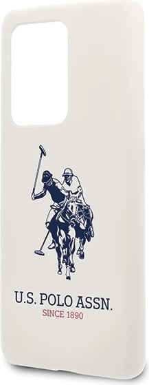 Mbështjellës U.S. Polo Assn. Silicone për Samsung Galaxy S20 Ultra, Bardhë