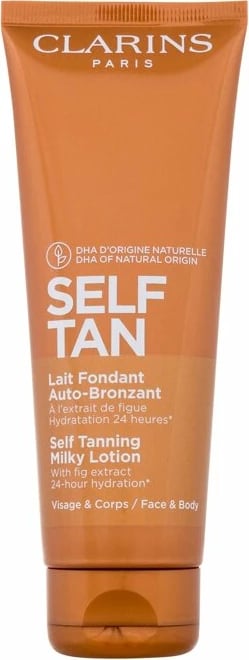 Losion për vetë-ngjyrosje Clarins Self Tan Milky-Lotion për femra, 125ml