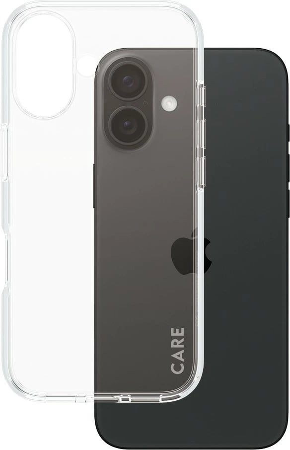 Mbështjellës PanzerGlass CARE Case Flagship Clear për iPhone 16, transparent