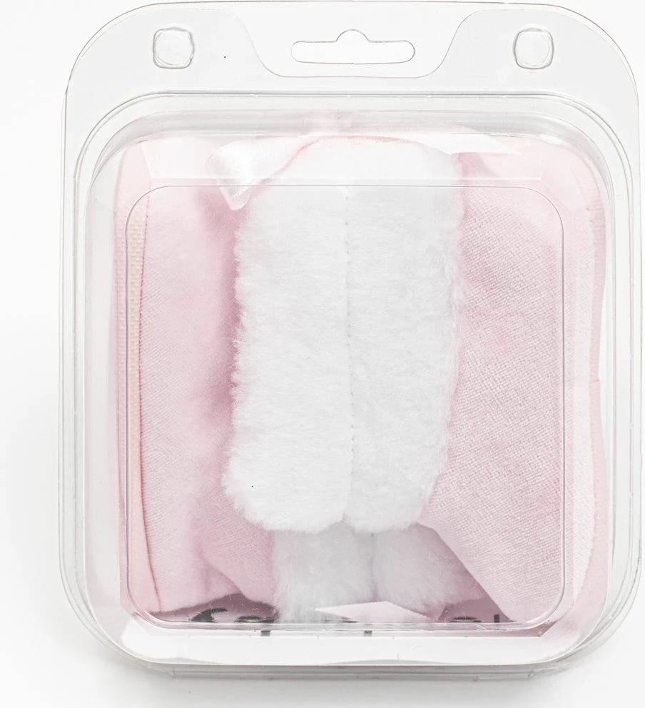 çizme dimri për bebe, New Baby, booties 0-3 muaj, gjatësi tabani 10 cm, shollë PVC pa BPA, rozë