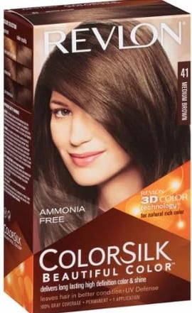Bojë flokësh pa amoniak Revlon Colorsilk 41 kafe e mesme, uniseks