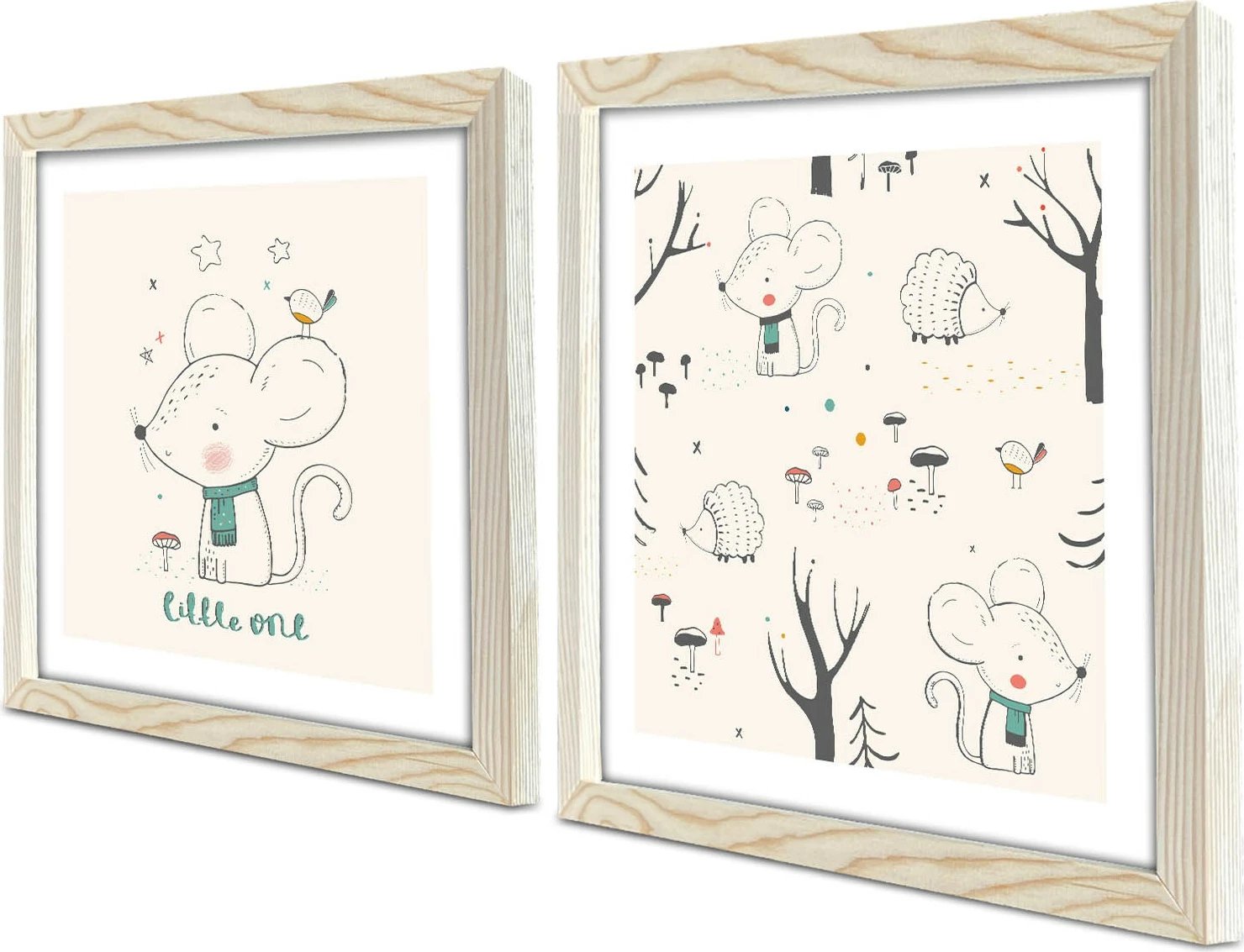 Pikturë dekorative me kornizë MDF (2 copë), Wallity, 2P3333KCT-004