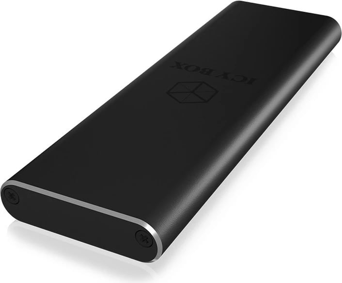 Kasë IcyBox IB-183M2 për SSD M.2 SATA, USB 3.0, Alumini, e zezë