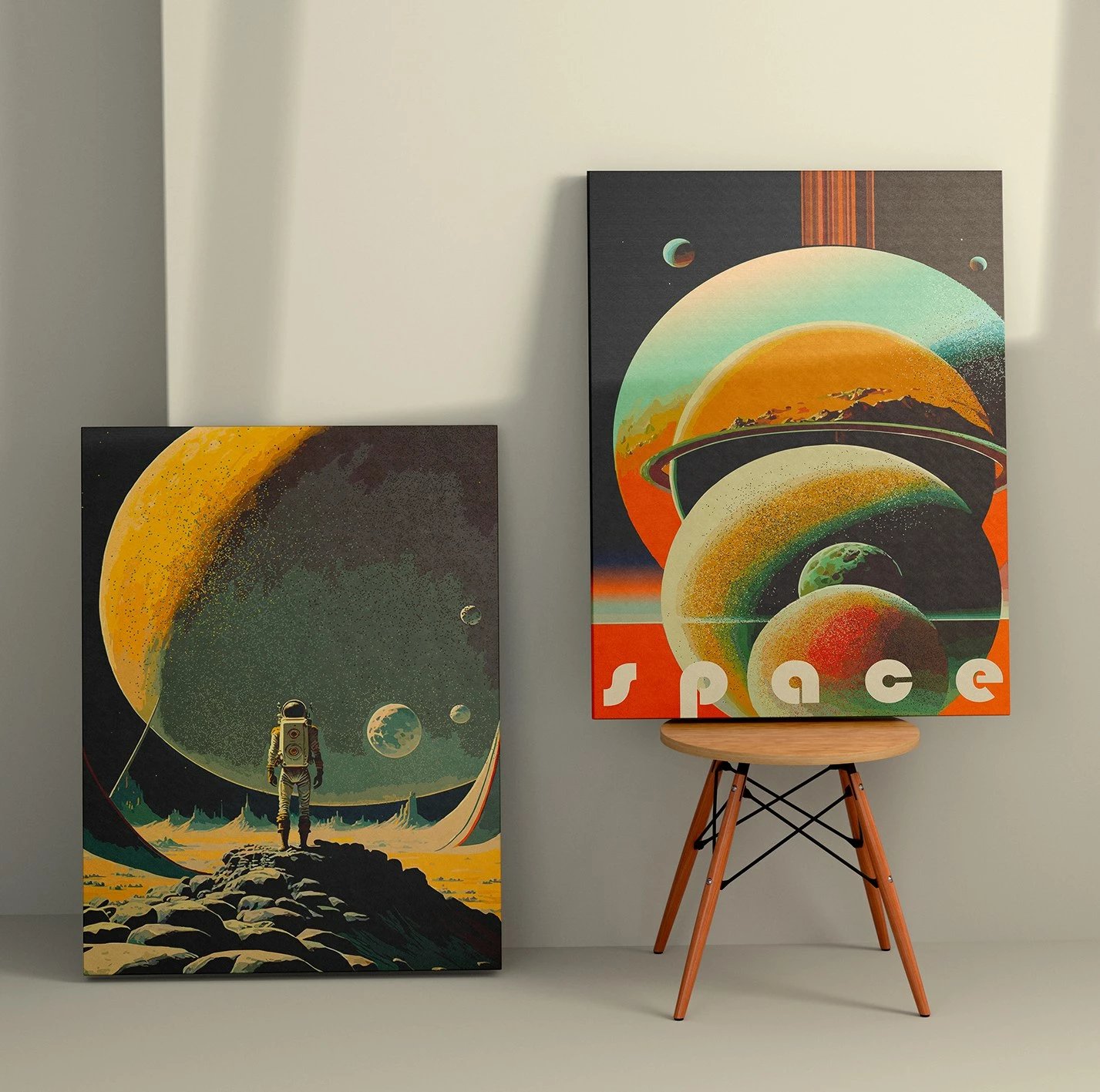 Pikturë dekorative në kanavacë, 2 copë, Wallity, 2KNV4325, 70x100cm