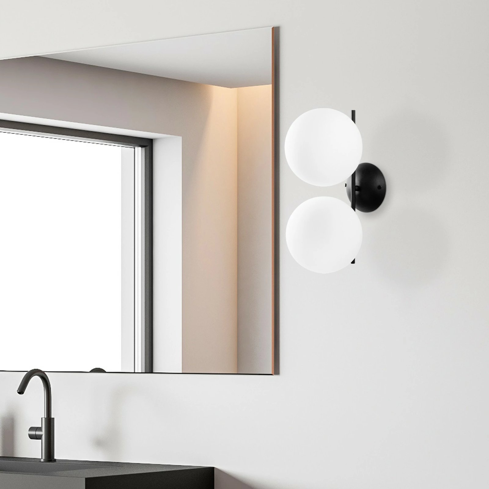 Llambë muri Opviq, Luminar - 14150, ngjyrë e zezë