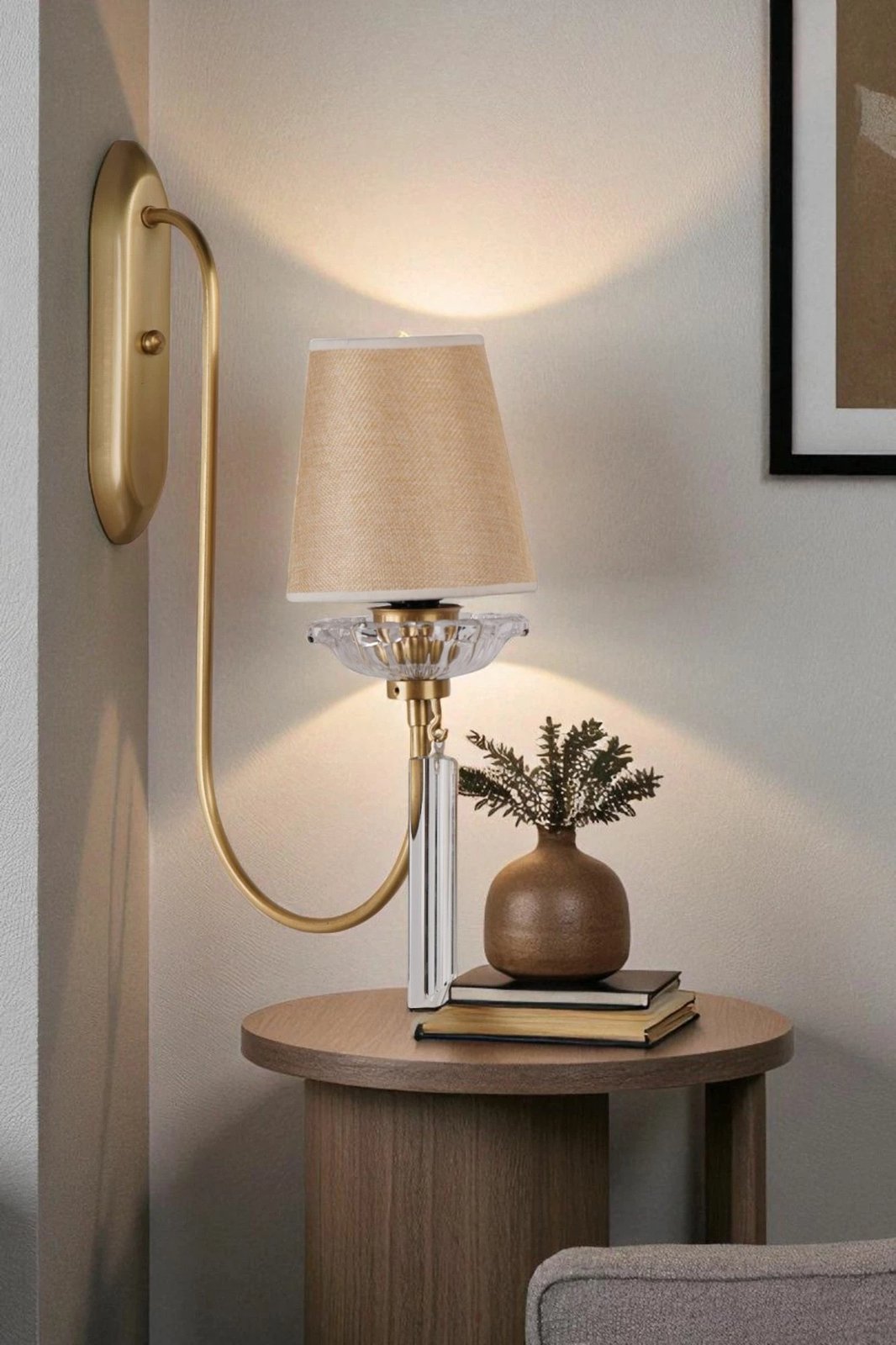 Llambë muri Opviq, 9083-2, bezhë dhe ari