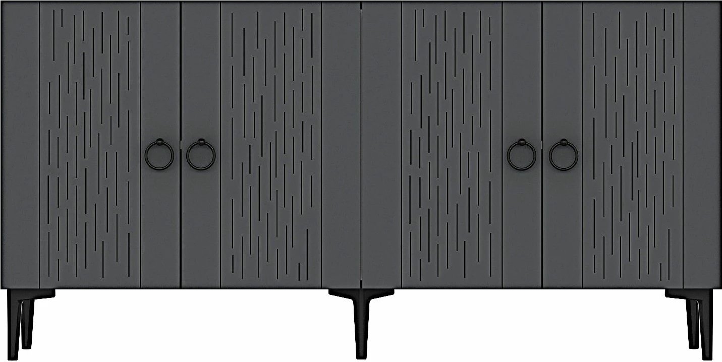 Konsolë Skye Decor, Rain 150, ngjyrë antracit