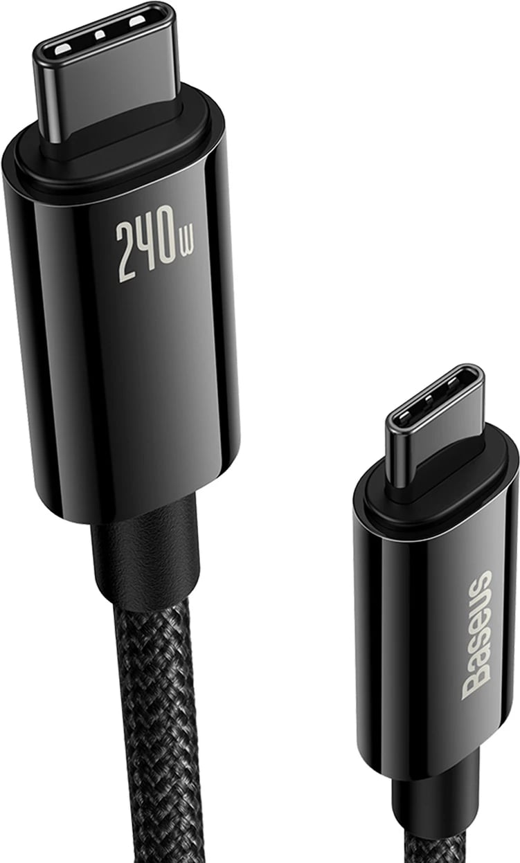 Kabllo USB-C në USB-C Baseus CAWJ040101, 2m, 240W, e zezë