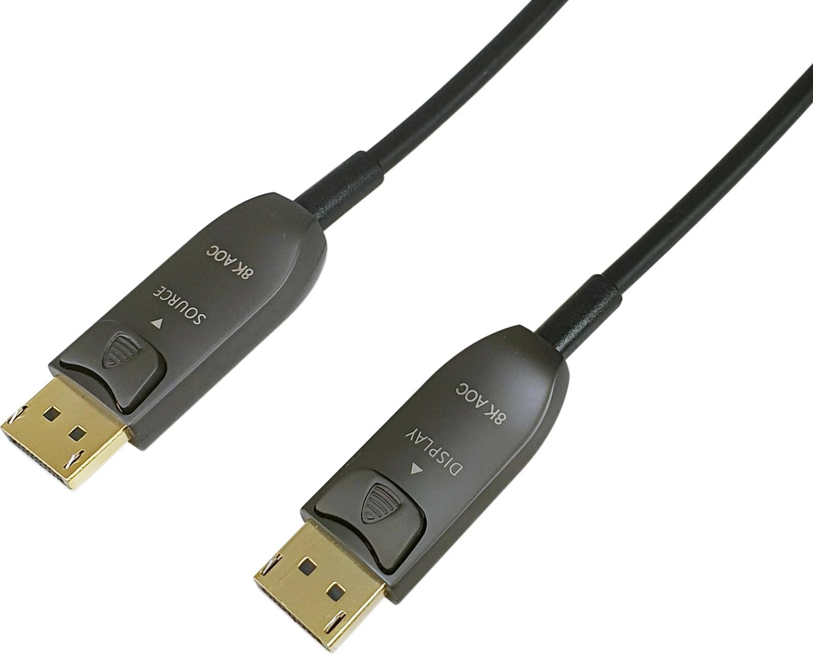 Kabllo optike aktive DisplayPort 1.4 Equip, 15m, 8K/60Hz, e zezë
