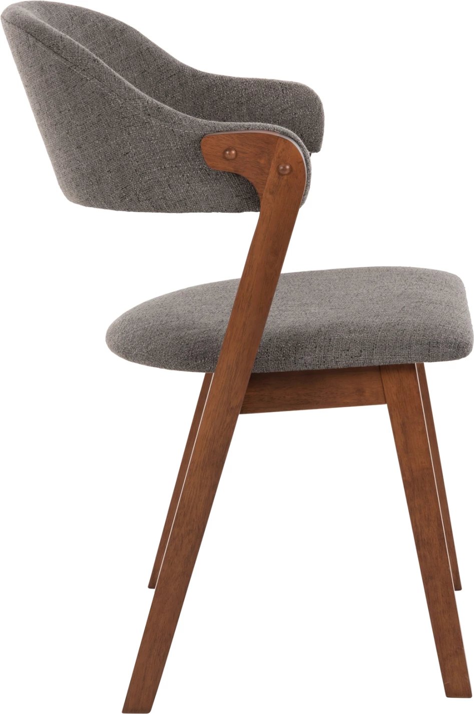 Karrige për ngrënie RIDER FH9734.01 dru gome ngjyrë arre-gri pëlhurë 59x59x83Hcm., set prej 2 copë