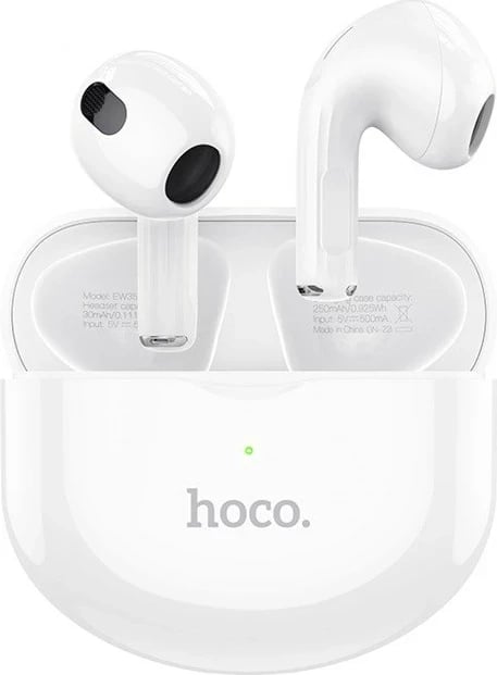 Kufje HOCO EW35 wireless in-ear, Bluetooth 5.3, të bardha