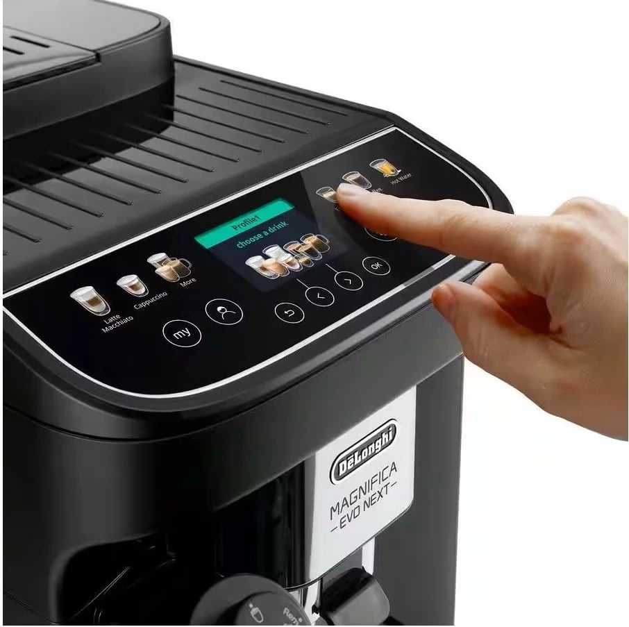 Aparat kafeje DeLonghi Magnifica Evo Next ECAM 310.60.B, automatik, mulli çeliku, 1.9L, zi
