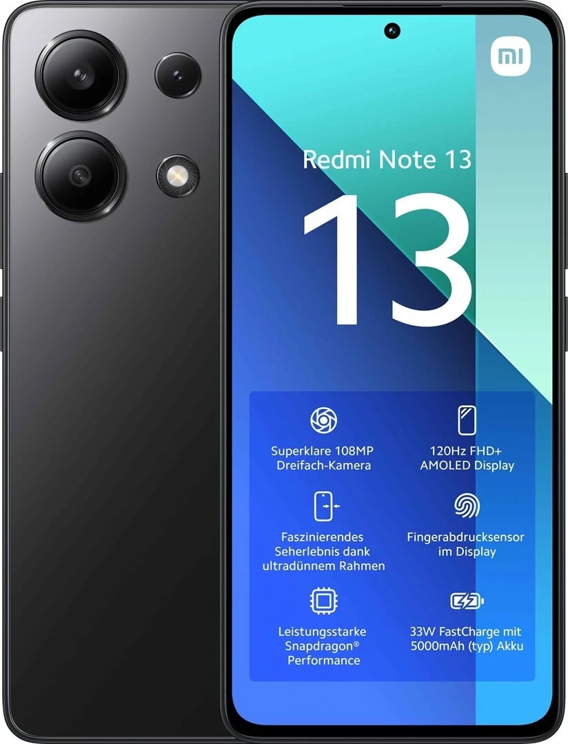 Celular Xiaomi Redmi Note 13, 6.67", 8+256GB, i zi