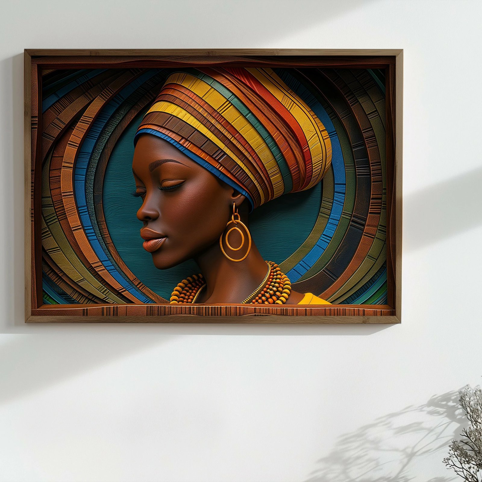 Pikturë dekorative me kornizë MDF, shumëngjyrëshe, Wallity, TUN122-L, 35x47x2 cm