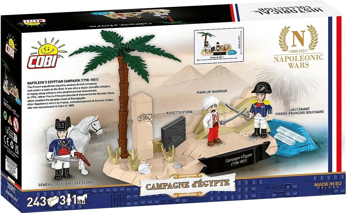 Set konstruktues Cobi Campagne d'Égypte 1798-1801, COBI-20092, 243 elemente, 3 figurina
