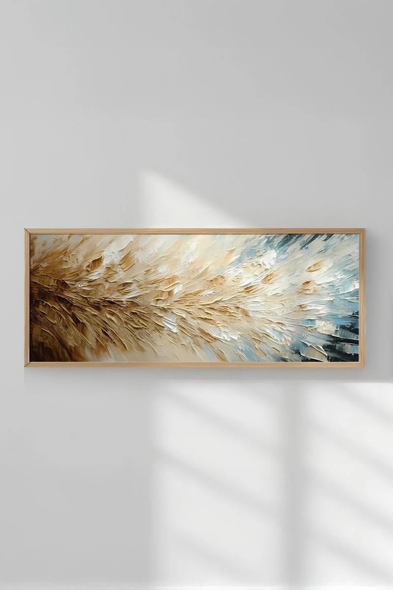 Pikturë dekorative me kornizë, Wallity, Artsmdfyty27-3370, shumëngjyrëshe, 33x70cm