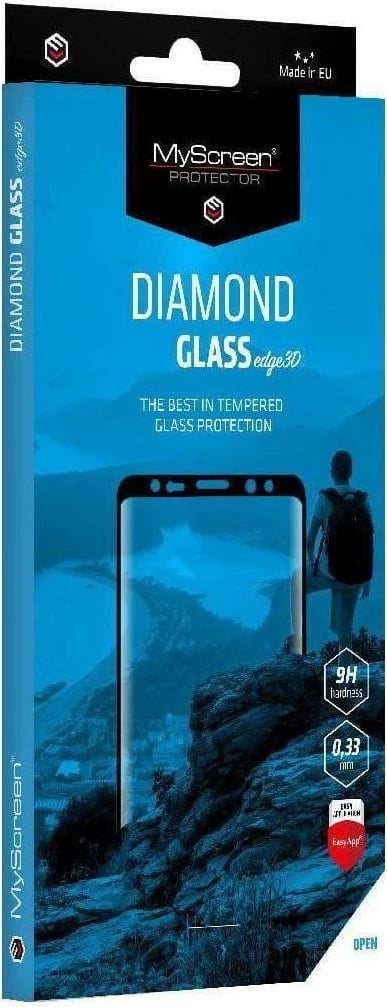 Mbështjellës xhami MyScreen Diamond Glass Edge3D për Xiaomi Redmi Note 14 Pro/14 Pro+, zi