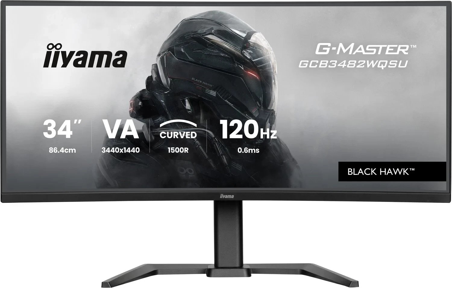 Monitor gaming iiyama G-Master GCB3482WQSU-B1, 34 inch, UWQHD, 120Hz, 0.6ms, i zi