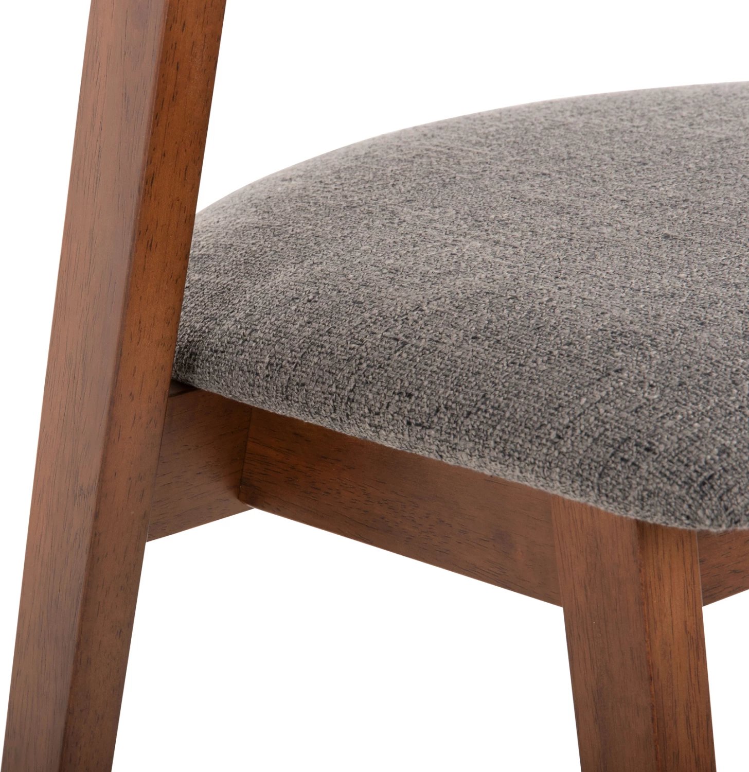 Karrige për ngrënie RIDER FH9734.01 dru gome ngjyrë arre-gri pëlhurë 59x59x83Hcm., set prej 2 copë