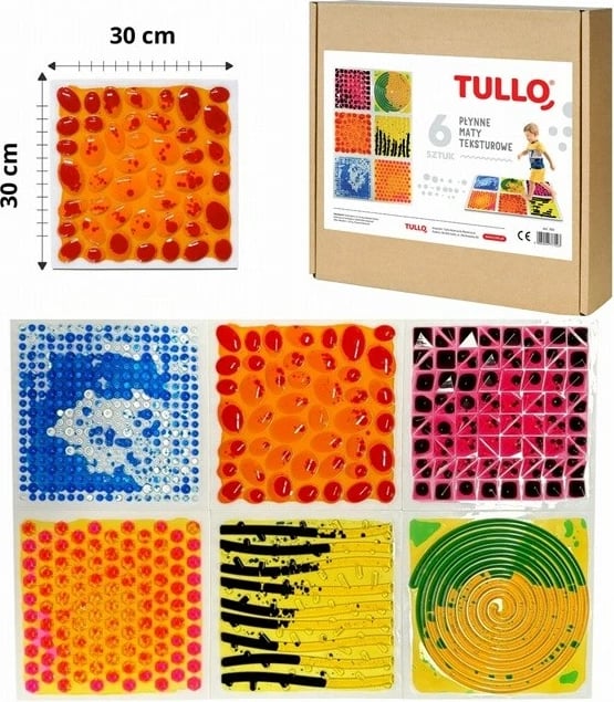 Set pllaka senzoriale Tullo, 6 copë, ngjyra të përziera