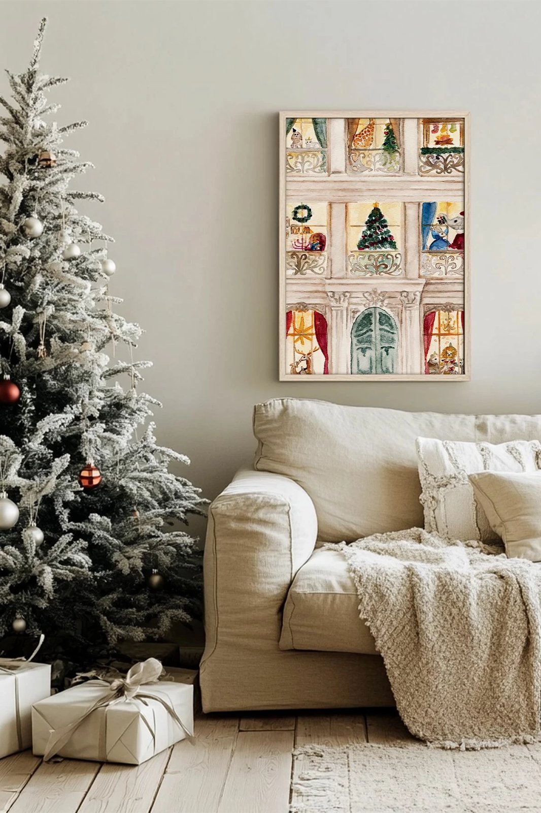 Pikturë dekorative me kornizë, shumëngjyrëshe, Wallity, Nwyearsngmdl50