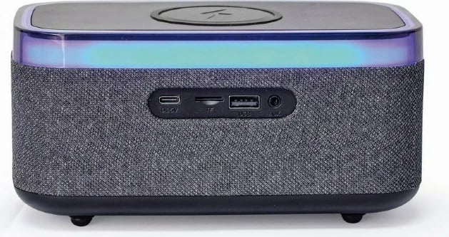 Ora alarmi digjitale Gembird DAC-SPKBT-QC15-BK, Bluetooth, E zezë