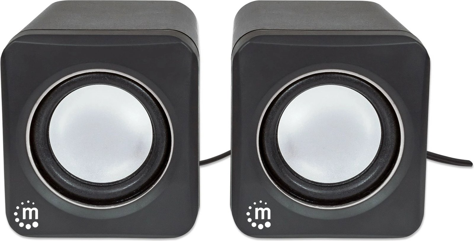 Boksa Manhattan 2600 Series, stereo, USB, 2x3W, për PC/Laptop, zi/gri