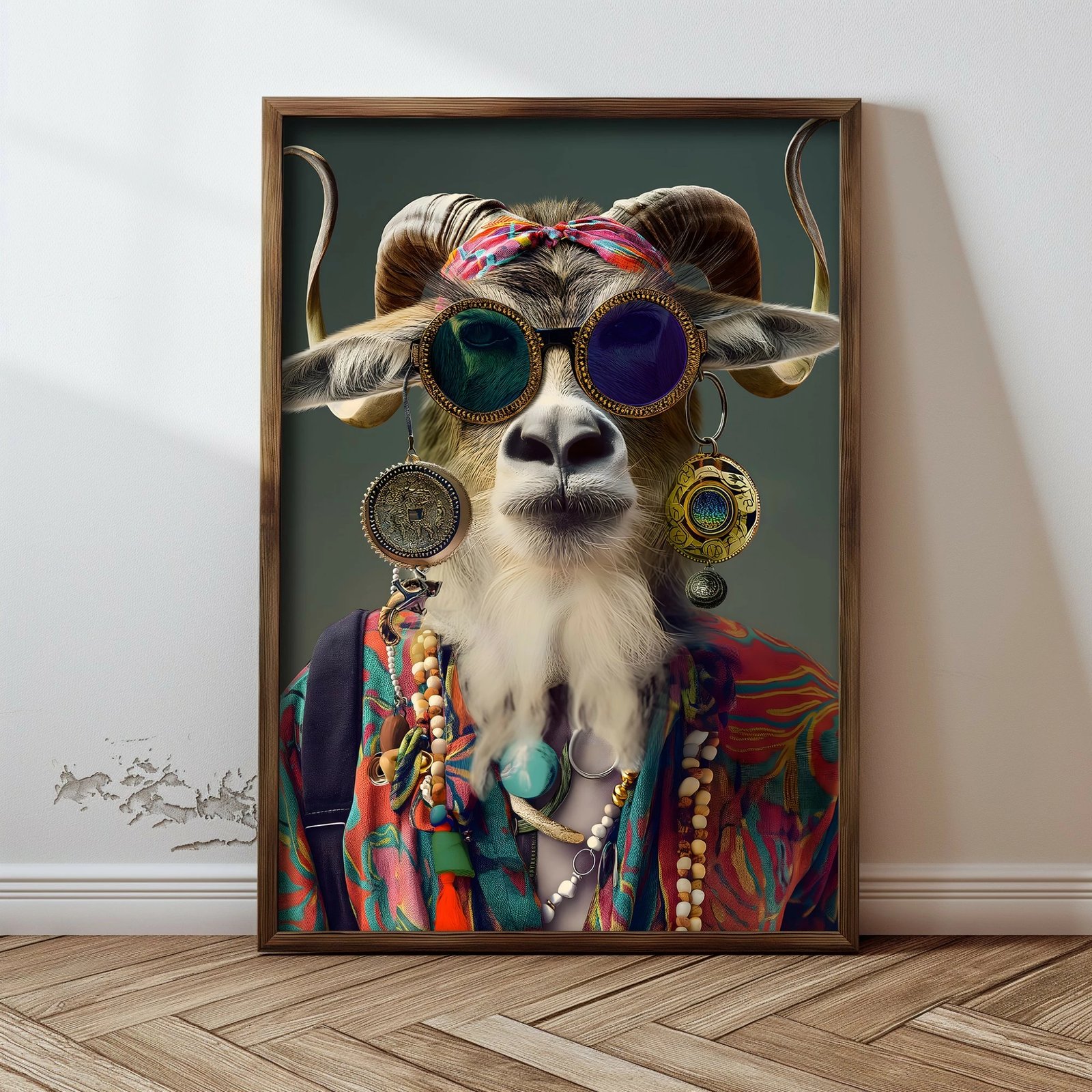 Pikturë dekorative me kornizë MDF, shumëngjyrëshe, Wallity GE054-L