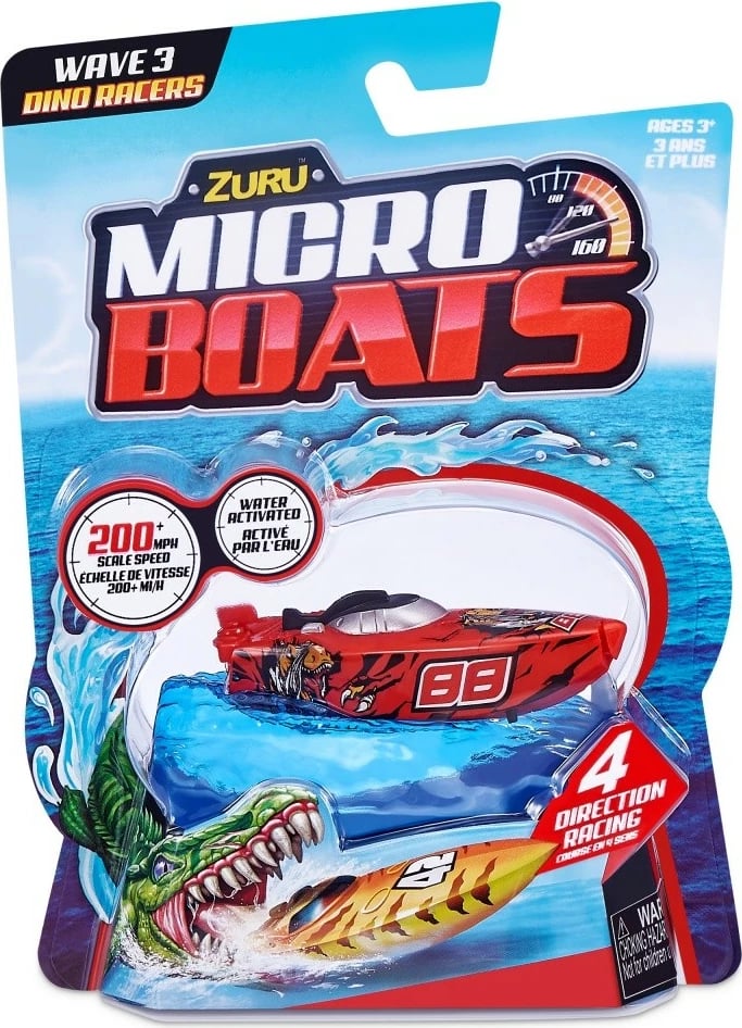 Lodër barkë ZURU Robo Alive Micro Boat Series 3, plastikë, ngjyra të ndryshme