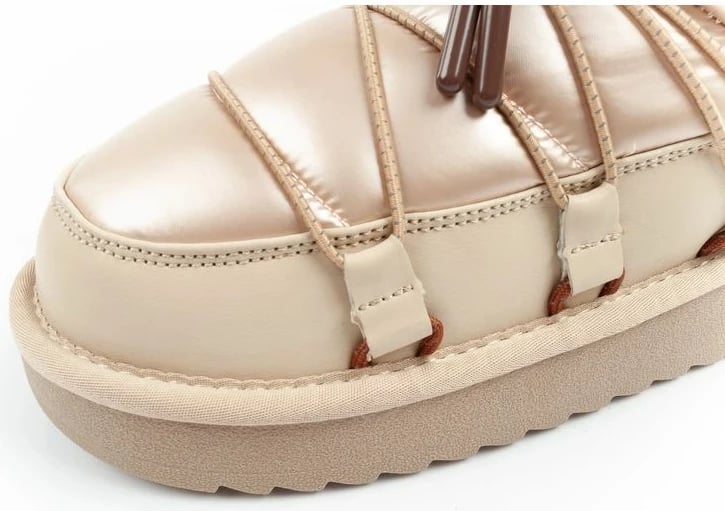 Çizme dimri për femra D.Franklin, të arta