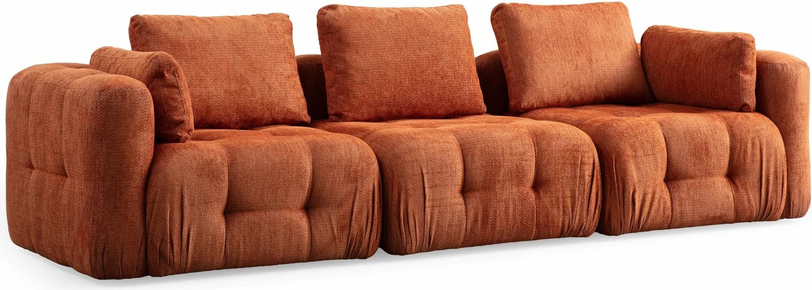 Divan treshe Amaris, portokalli, Atelier del Sofa
