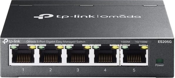 Switch TP-Link Omada ES205G, Managed, 5-Port, Gigabit Ethernet, Zi