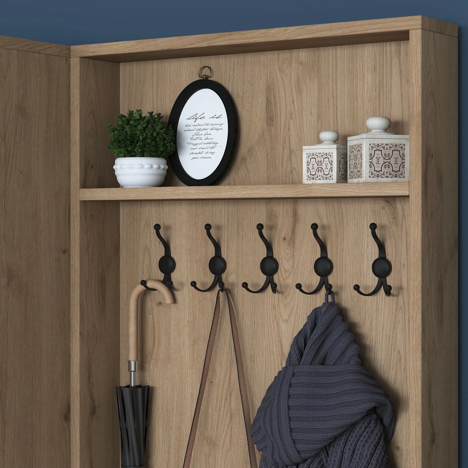 Stendë korridori Skye Decor, ngjyrë arrë dhe e bardhë, P6 - M11 - 2389