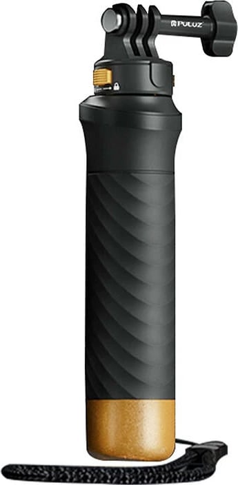 Dorezë lundruese për kamera sportive Puluz PU1053B, për GoPro, e zezë/ari